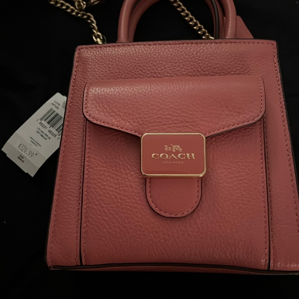 Brand new Coach Mini Pepper Women's Crossbody Bag, Mini - Taffy